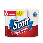 Scott Choose-A-Size Perforated Roll Paper Towels, 1 Ply, 102 Sheets, White 16447
